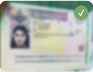 Student visa approval, document blurred for privacy